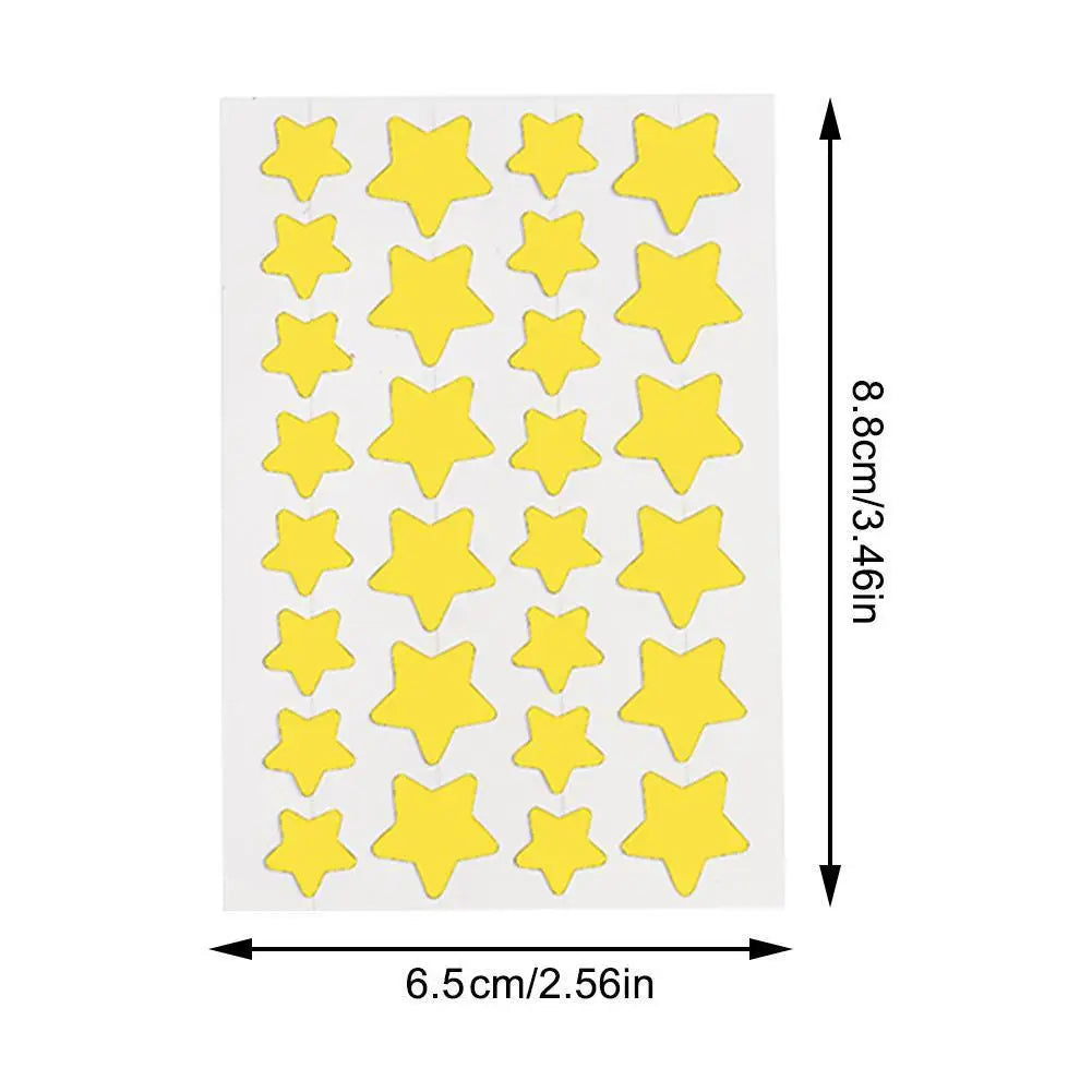 5/6ps Color Star Invisible Skin Care Patch PE Material Waterproof A Variety Of Colors To Choose