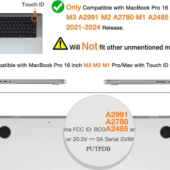 Laptop case for MacBook Air 13 Cover 2018-2023 A2337 M1 A2179 A1932 Plastic Hard Shell MacBook Pro 14 A2992 M2 A2918 A2779 A2442