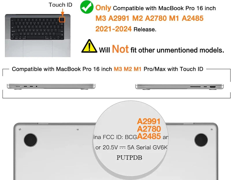Laptop case for MacBook Air 13 Cover 2018-2023 A2337 M1 A2179 A1932 Plastic Hard Shell MacBook Pro 14 A2992 M2 A2918 A2779 A2442