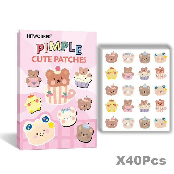 New Acne Patch Repair Facial Deep Cleansing Bear Invisible Pimple Removal Anti-Acne Patches Spots Marks Concealer Beauty