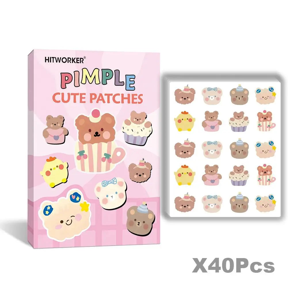 New Acne Patch Repair Facial Deep Cleansing Bear Invisible Pimple Removal Anti-Acne Patches Spots Marks Concealer Beauty