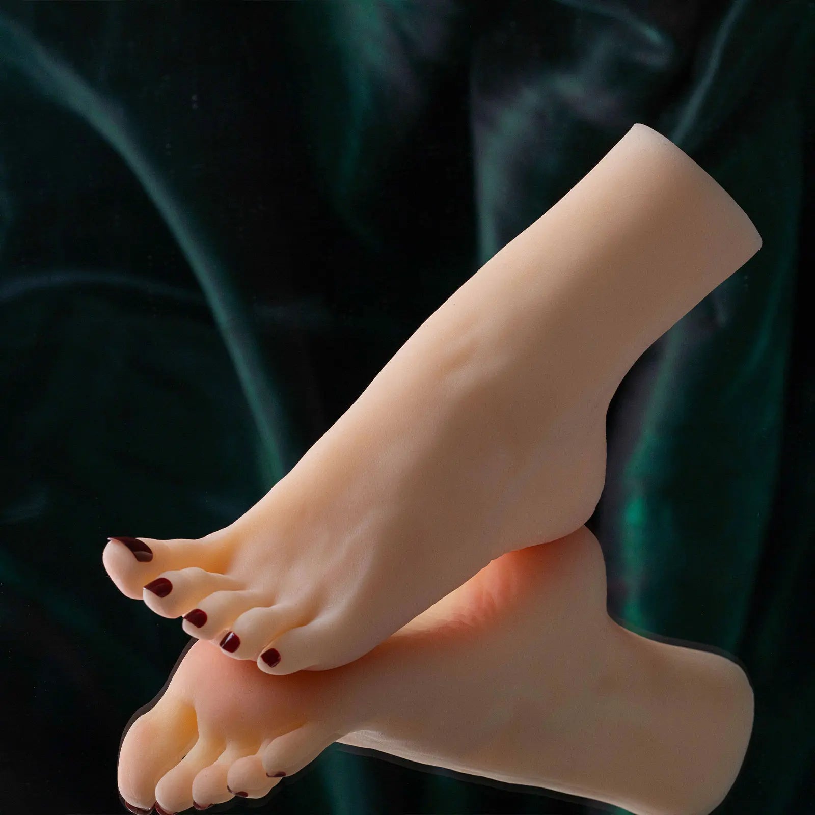 Silicone Feet Model Realistic Fake Foot Female Mannequin Display Jewerly Sandal Shoe Sock Art Sketch Nail TG ONE 3713