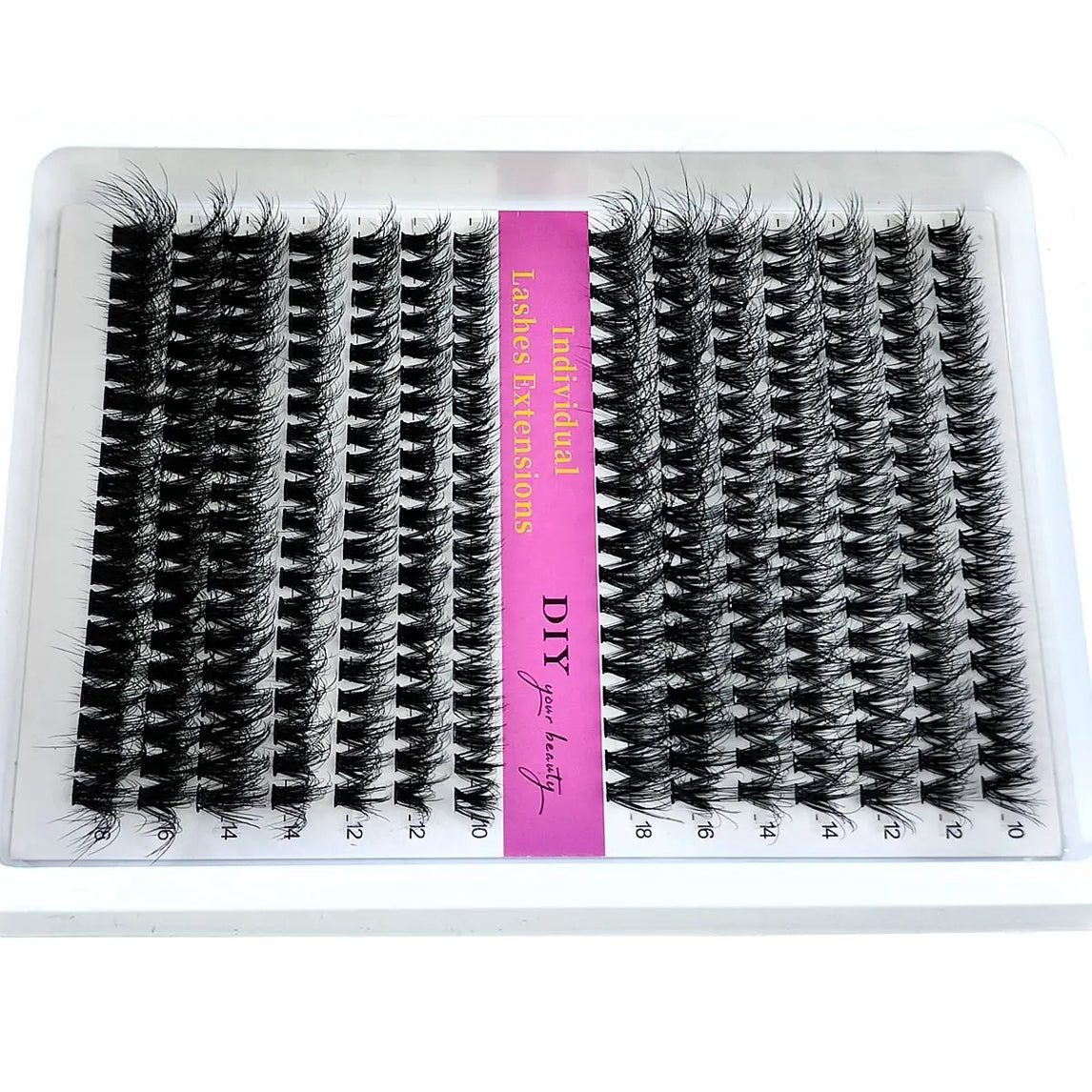 14 Rows 5D Fluffy Cluster Lashes 40D60D/80D/100D Thick Eyelash CC/D/DD Curl 10-18mm Mix Individual Lashes DIY Lash Extensions