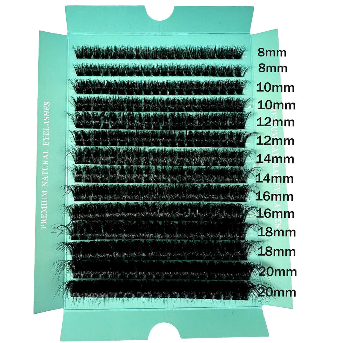 160D 8-20mm 5D Fluffy Thick Soft Individual DIY Clusters Eyelash Extension D Curl 280pcs Natural Segmented Eyelash Makeup Tools