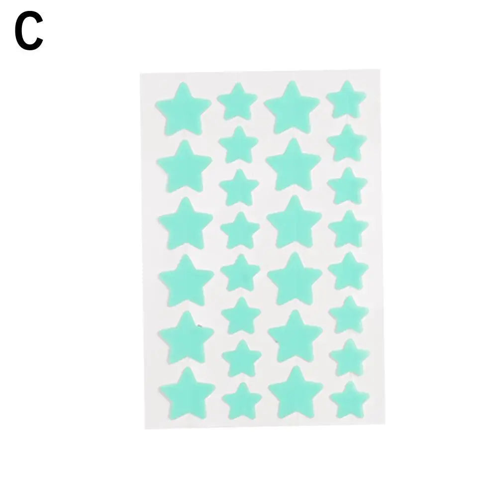 5/6ps Color Star Invisible Skin Care Patch PE Material Waterproof A Variety Of Colors To Choose