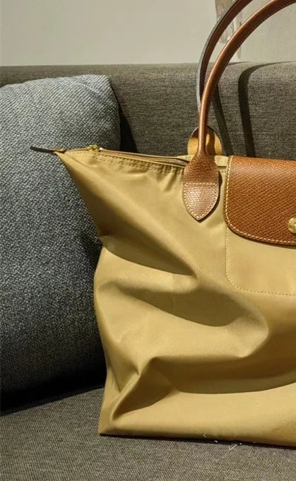 HOT Women Foldable hobo Bags Classics Lady Tote Bag Embroidered Shoulder Bags  Fashion Nylon Handbag Bag for travel