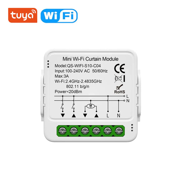 Tuya Smart WiFi ZigBee Curtain Module Blinds Roller Shutter Electric Motor Smart Curtain Switch Works with Alexa Google Home