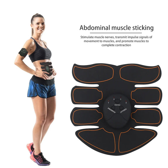 Abdomen Muscle Stimulator Portable Abdominal Training Device 6 Modes Wireless Workout Equipment for Fitness