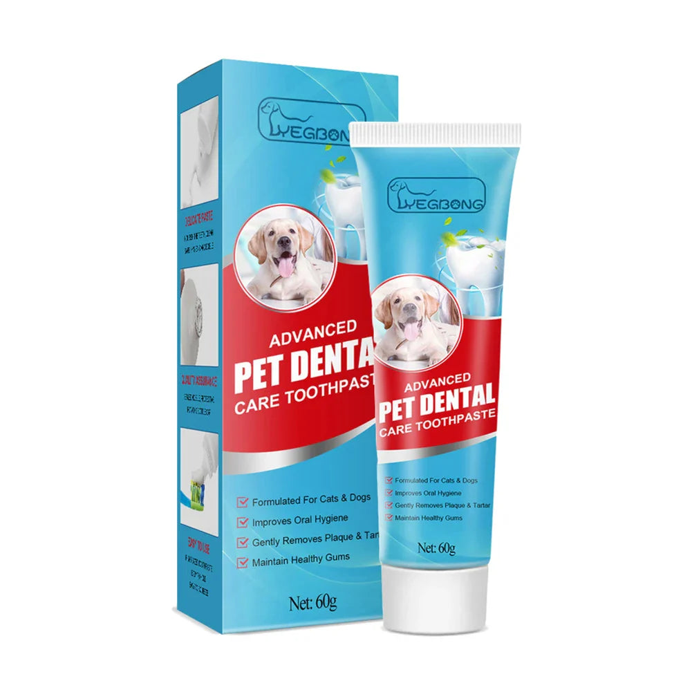 60g Cat Edible Toothpaste Remove Tartar Puppy Kitten Dog Cat Toothpaste Teeth Cleaning Dog Cat Edible Toothpaste Pet Accessories