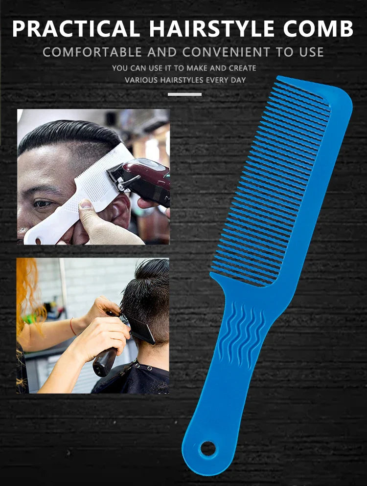 Barber Hairdressing Clipper Comb Anti Static Flat Top Comb for Hairdresser Barber Cutting Comb Professional Salon Beauty Tools
