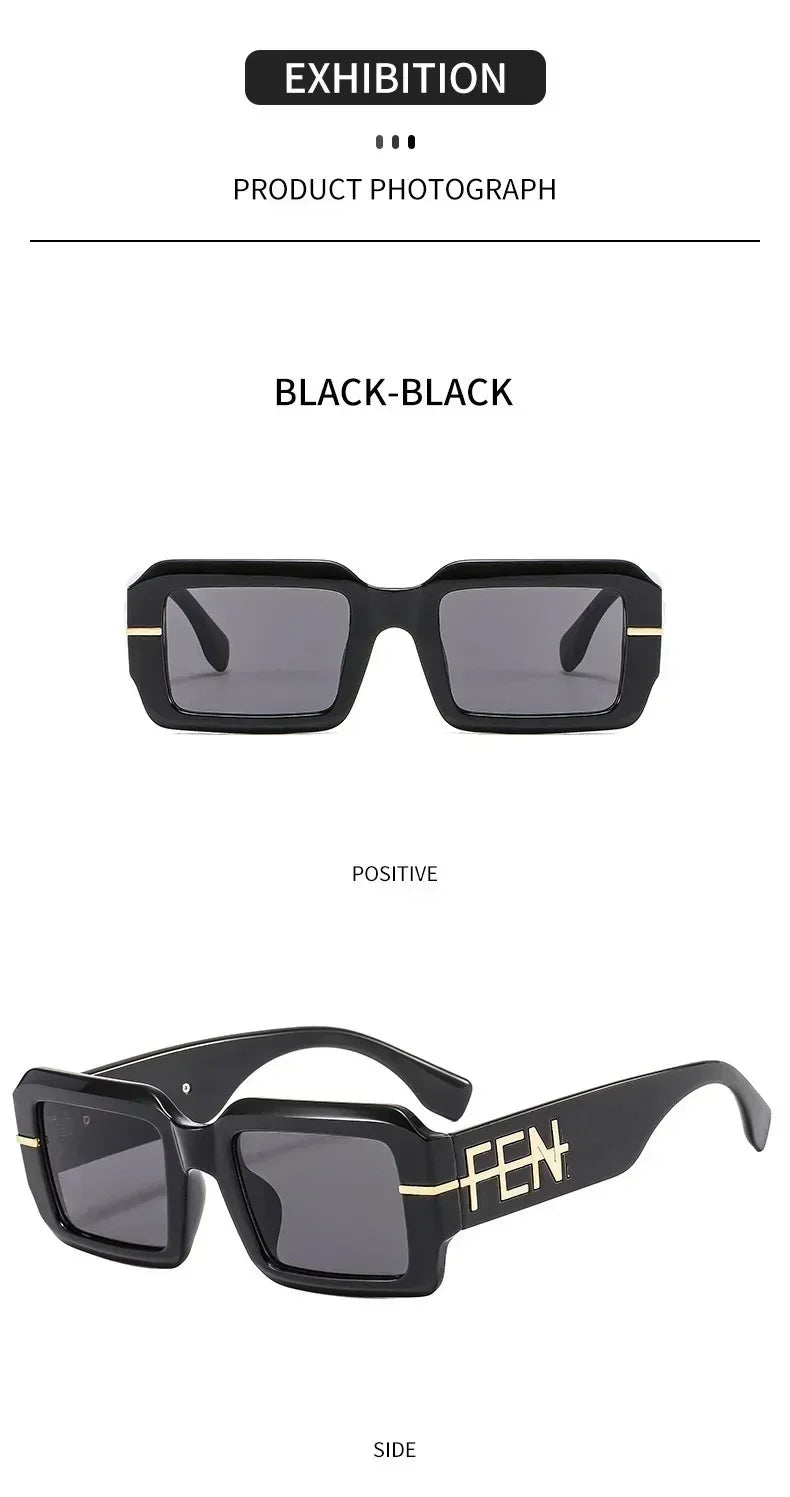 2025 New Summer Men's Glasses Fashion Luxury Brand Women's Wear Designer New Sunglasses Neutral Charm Sliding Eye Mask UV400