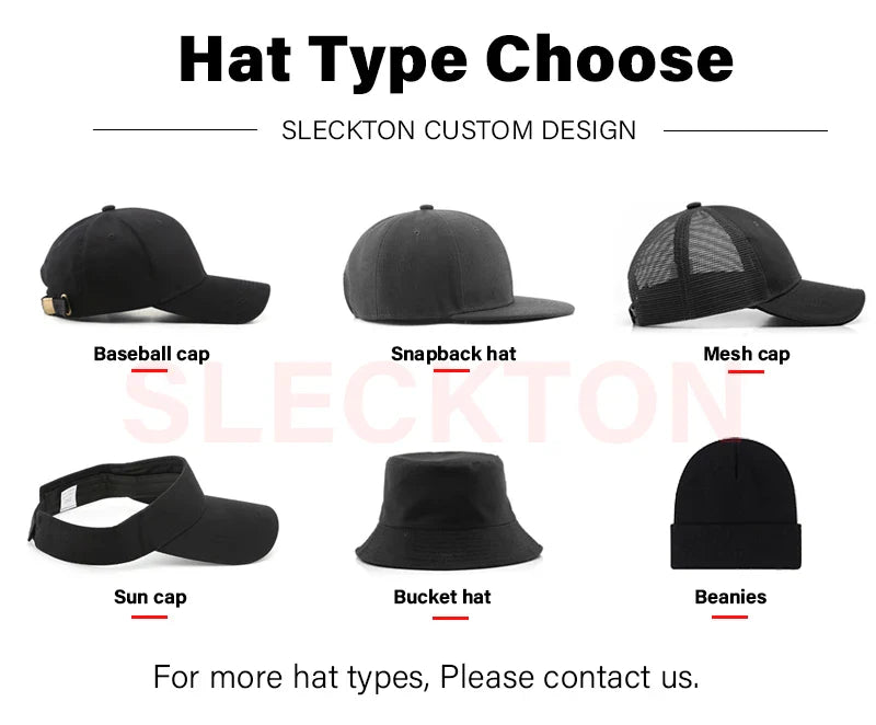 SLECKTON Custom LOGO Embroidery Baseball Cap for Women and Men DIY Print Mens Mesh Cap Fashion Summer Sun Hat Unisex Wholesale