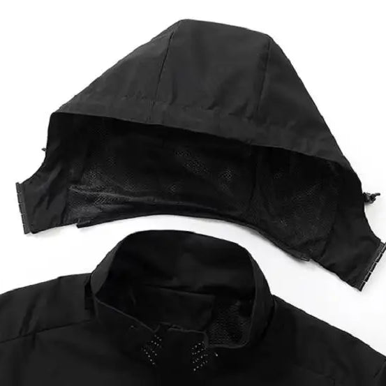 Men's Waterproof Rain Jacket Lightweight Outer Hooded Outdoor Raincoat Hiking Windproof Jacket Climbing Outdoor Jackets