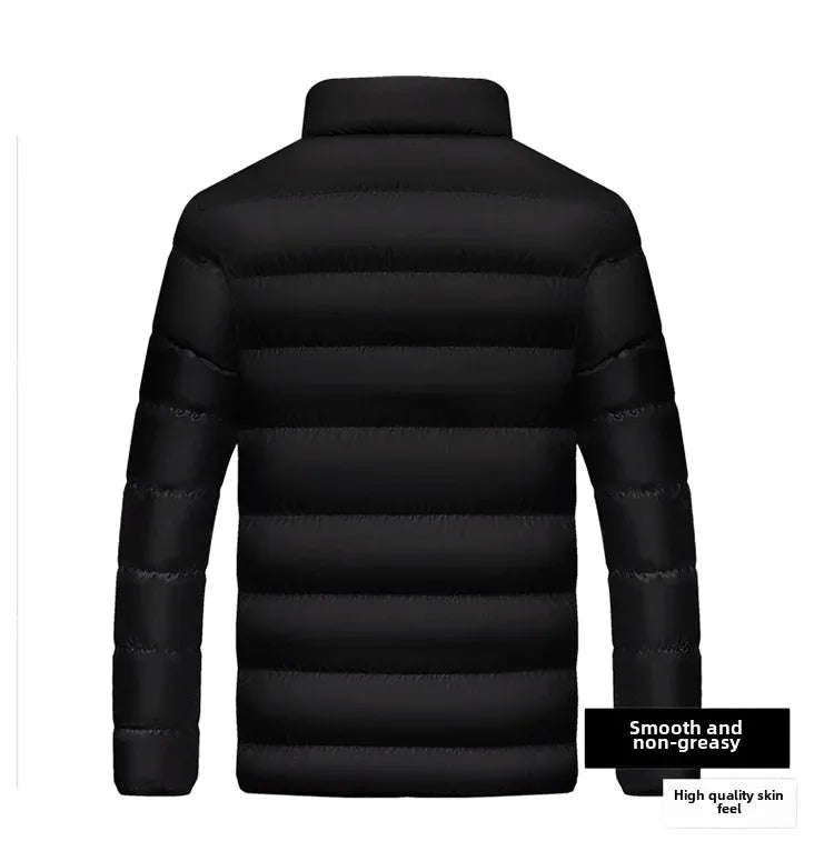 Casual Slim Fit Cotton Coat For Men And Women 2021 Winter Thickened Padded Jacket Fashionable Stand Collar Student Style