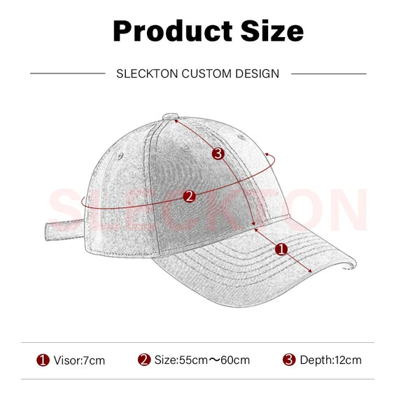 SLECKTON Custom LOGO Embroidery Baseball Cap for Women and Men DIY Print Mens Mesh Cap Fashion Summer Sun Hat Unisex Wholesale
