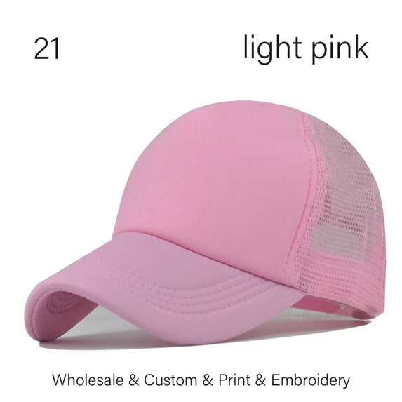 SLECKTON Custom LOGO Embroidery Baseball Cap for Women and Men DIY Print Mens Mesh Cap Fashion Summer Sun Hat Unisex Wholesale