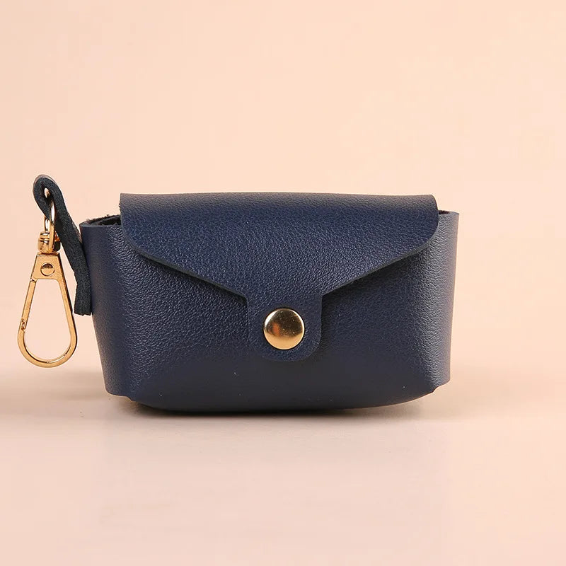 Portable Dog Poop Bag Organizer Stylish Pet Bag Holder Leather Pet Poop Bag Holder With Dispenser For Dog Bags Pet Supplies
