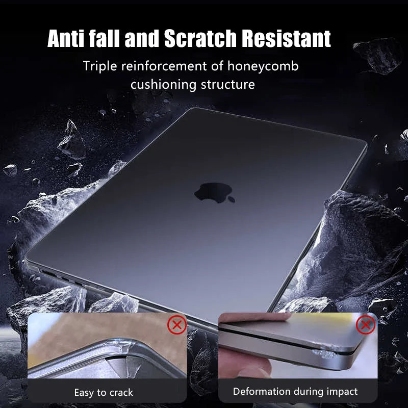 Ultra thin 2025 M4 Laptop Case For MacBook Air 13 15.3 13.6 Case M4 M2 M3 Funda Macbook Pro 13 M1 14.2 16 16.2 Case 2024 2023