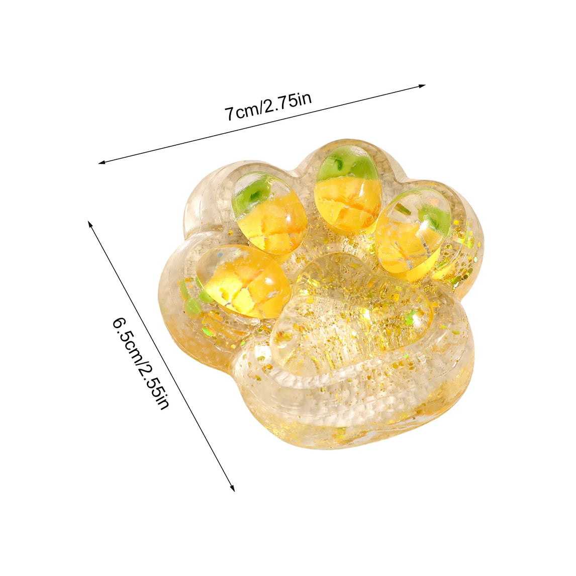 Cat Paw Squeeze Toy  Large Squeeze Cat Paw Toys Silicone PVC  Toys Sticky Soft Pinching  Decompressing Toy for Stress Relief