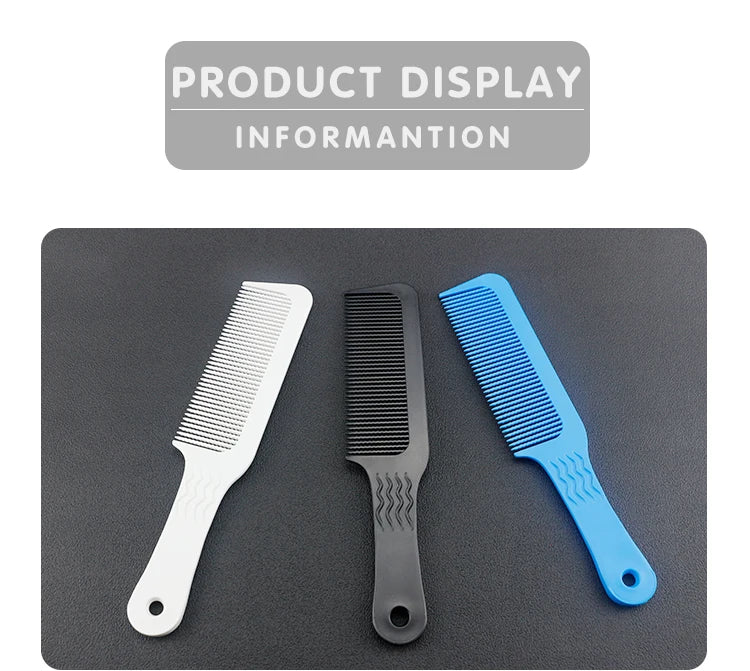 Barber Hairdressing Clipper Comb Anti Static Flat Top Comb for Hairdresser Barber Cutting Comb Professional Salon Beauty Tools