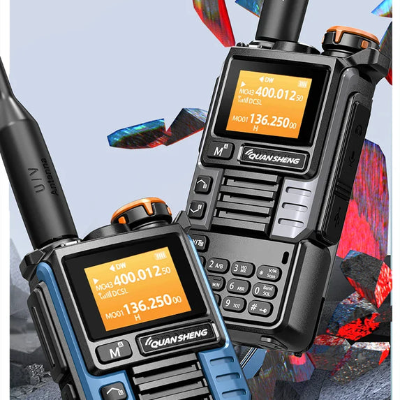 Quansheng UV-K6 Upgrade UV-K5 (99) Interphone 5W Air Band Radio Tyep C Charging UHF VHF DTMF FM Scrambler NOAA Wireless Frequenc