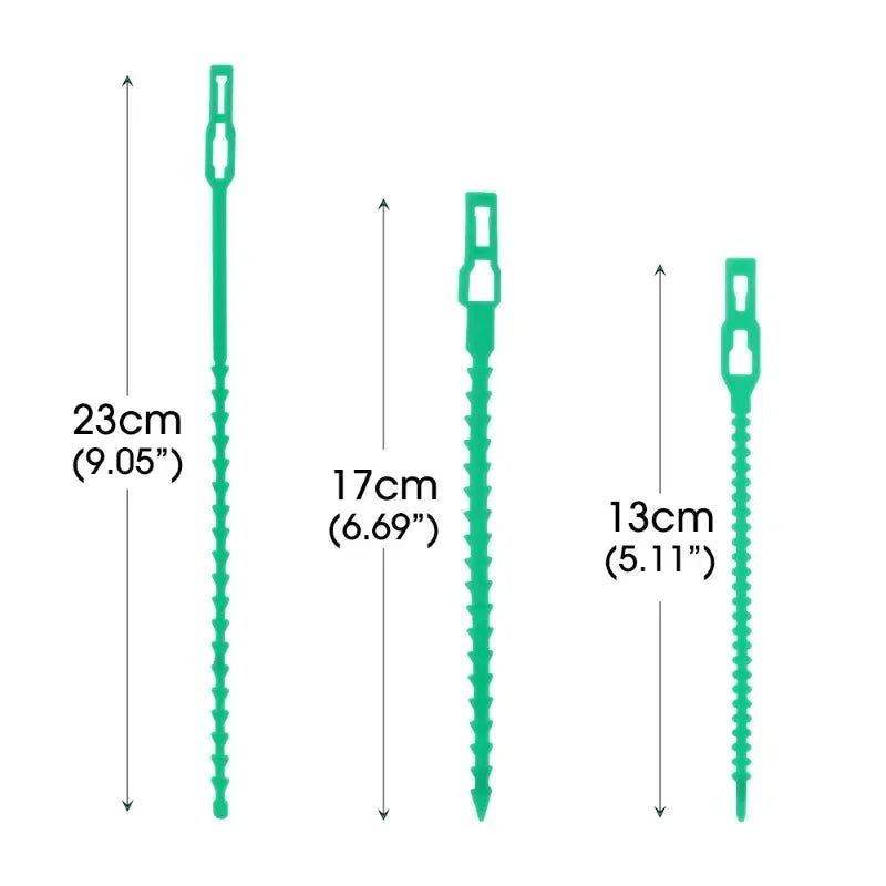 Reusable Garden Cable Ties Plant Vine Tree Shrubs Support Fastener Locking Nylon Adjustable Zipper Cables Ties Organizer Tools
