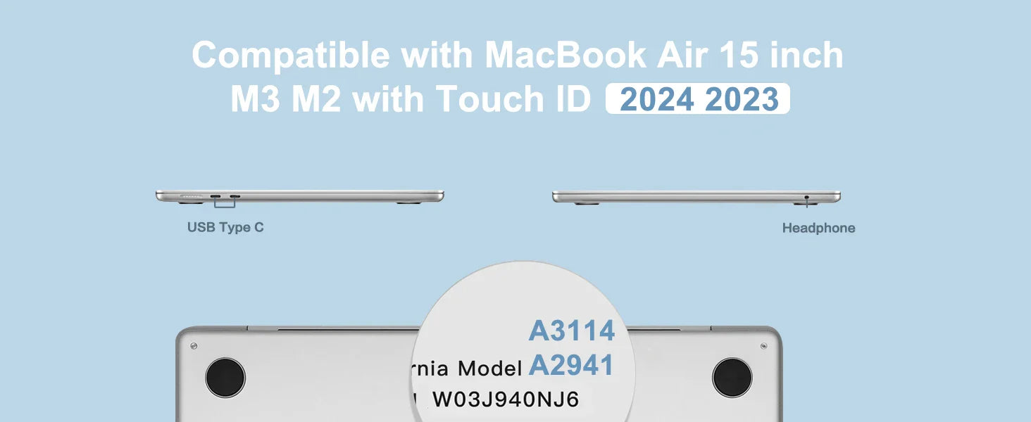 Laptop case for MacBook Air 13 Cover 2018-2023 A2337 M1 A2179 A1932 Plastic Hard Shell MacBook Pro 14 A2992 M2 A2918 A2779 A2442
