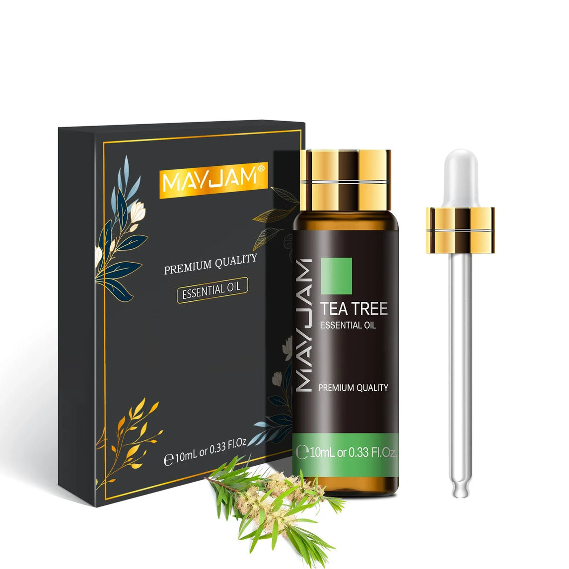 MAYJAM 10ml Pure Essential Oil Lavender Eucalyptus Vanilla Sandalwood Jasmine Bergamot Lemongrass Cinnamon Grapefruit 1pc