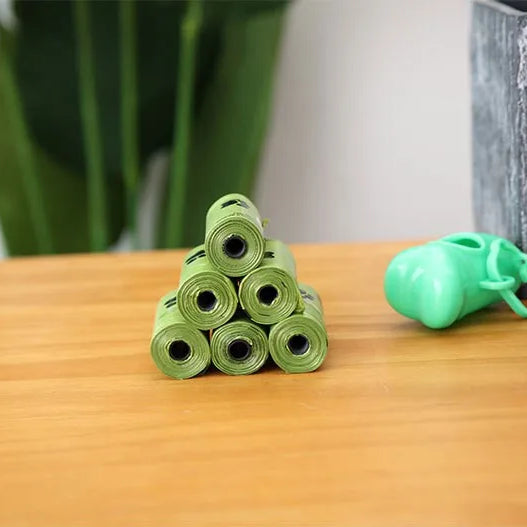 New Pet Biodegradable Trash Bag Dog Poop Bags Bulk Biobase Scented Poo Bag Degradable Cat Waste Bags Dog Poop Dispenser Gifts