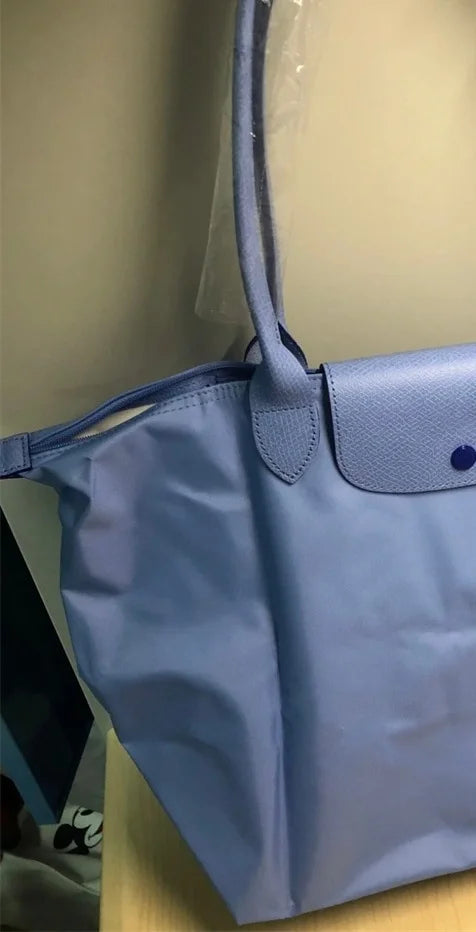 HOT Women Foldable hobo Bags Classics Lady Tote Bag Embroidered Shoulder Bags  Fashion Nylon Handbag Bag for travel