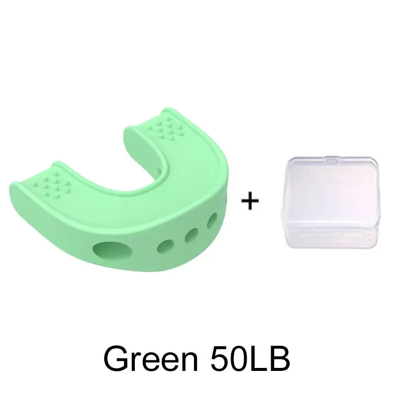 Silicone U Shape Jaw Line Exerciser Muscle Trainer Face Facial Neck Toning Jawline Jaw Chew Double Chin Reducer 40/50/60LBS