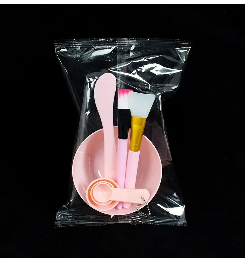 7pcs Facial Brush Mask Bowl Spoon Set Mask Brush Bar DIY Beauty Tools Mixing Tools Skin Care Makeup Supplies Woman Facial Tools