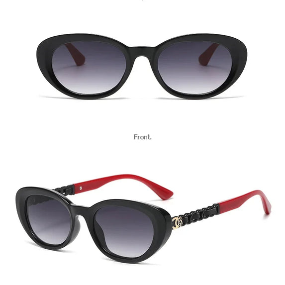 2025 Oval Sunglasses for Women Small Frame Luxury Designer High Quality Sunglass Men Fashion Lentes De Sol Mujer Gafas