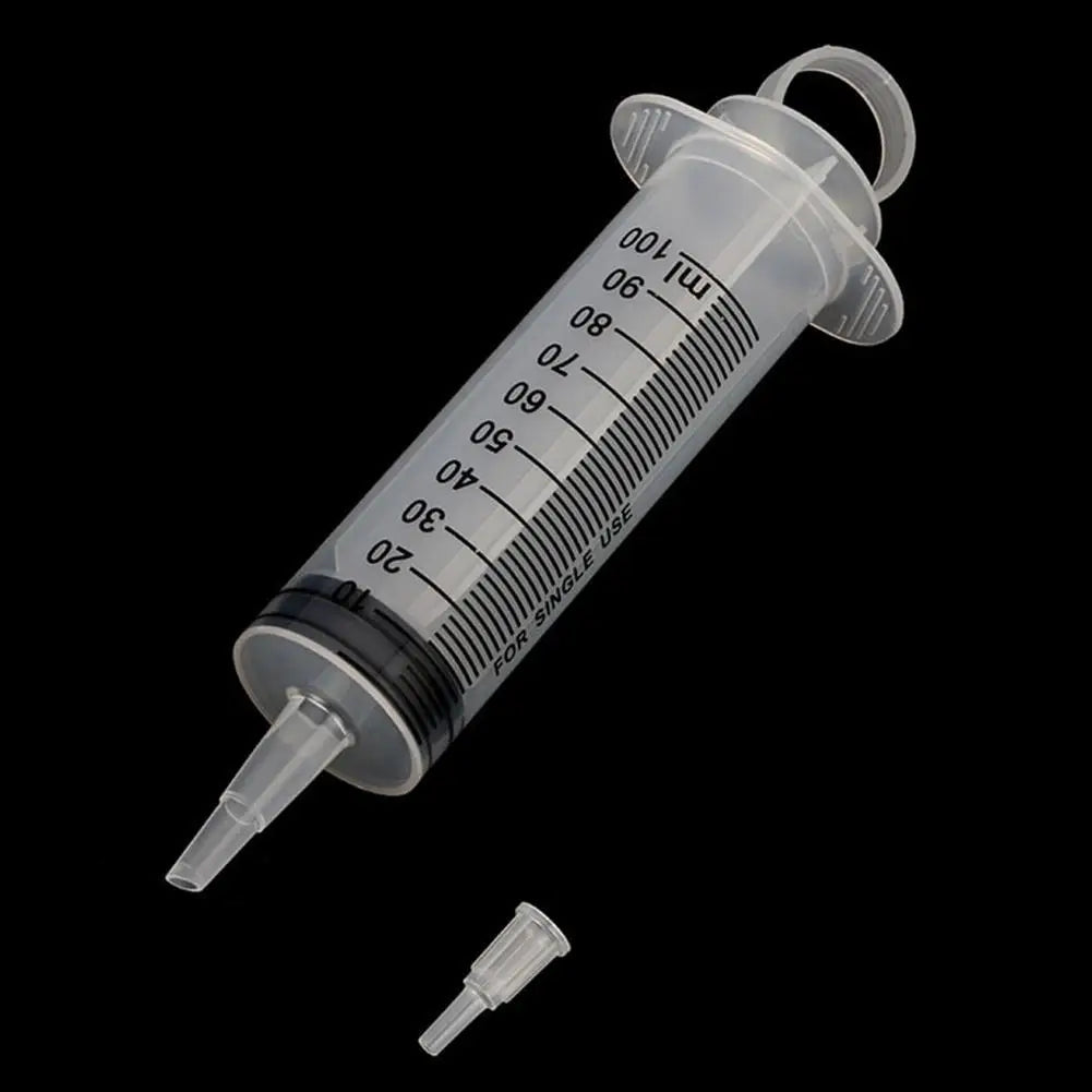 20-150ml Measuring Syringe Glue Filling Plastic Syringe Nutrient Sterile Without Needle Watering Refilling for Animal Feeding