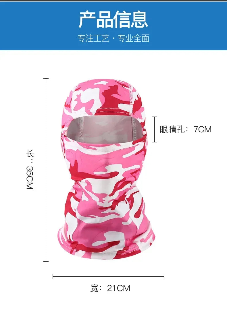 Camouflage Balaclava Full Face Mask Ski Bike Cycling Hunting Head Cover Scarf Blaclava Cap Bandanas Men