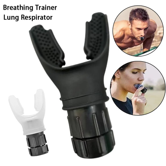 Breathing Trainer Lung Respirator Fitness Equipment Respiratory Silicone High Altitude Training Outdoor Expiratory Exercise Tool