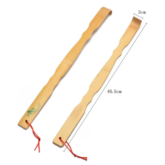 Durable Bamboo Massager Back Scratcher Wooden Body Roller Stick Backscratcher Wooden Scratching Backscratcher Massager