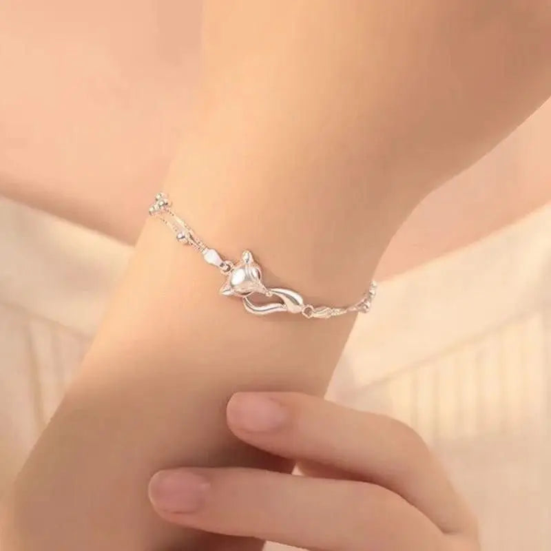 TV Series Hidden Love Zhao Lusi Cosplay Bracelet Can't Hide Secretly Unisex Fox Pendant Bracelets Jewelry Accessories
