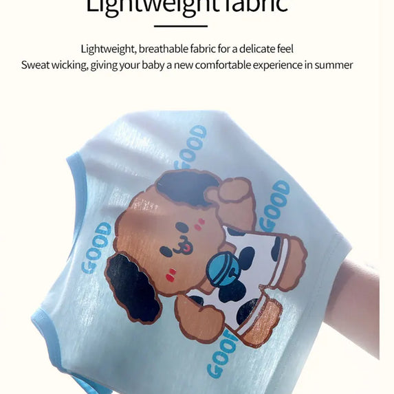 Children Sets Kids Vest Suit 2PCS Set Summer Cotton T-Shirt Girl Shorts Clothes Children Boys Girls Sleeveless Suit Wear Cloth