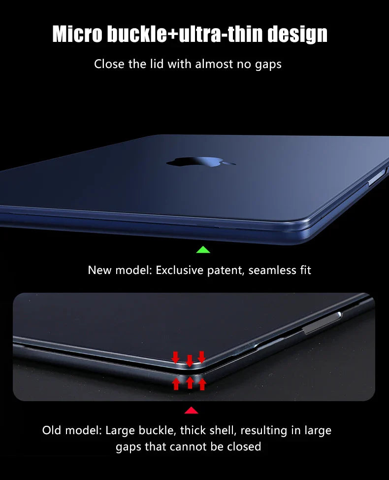 Ultra thin 2025 M4 Laptop Case For MacBook Air 13 15.3 13.6 Case M4 M2 M3 Funda Macbook Pro 13 M1 14.2 16 16.2 Case 2024 2023