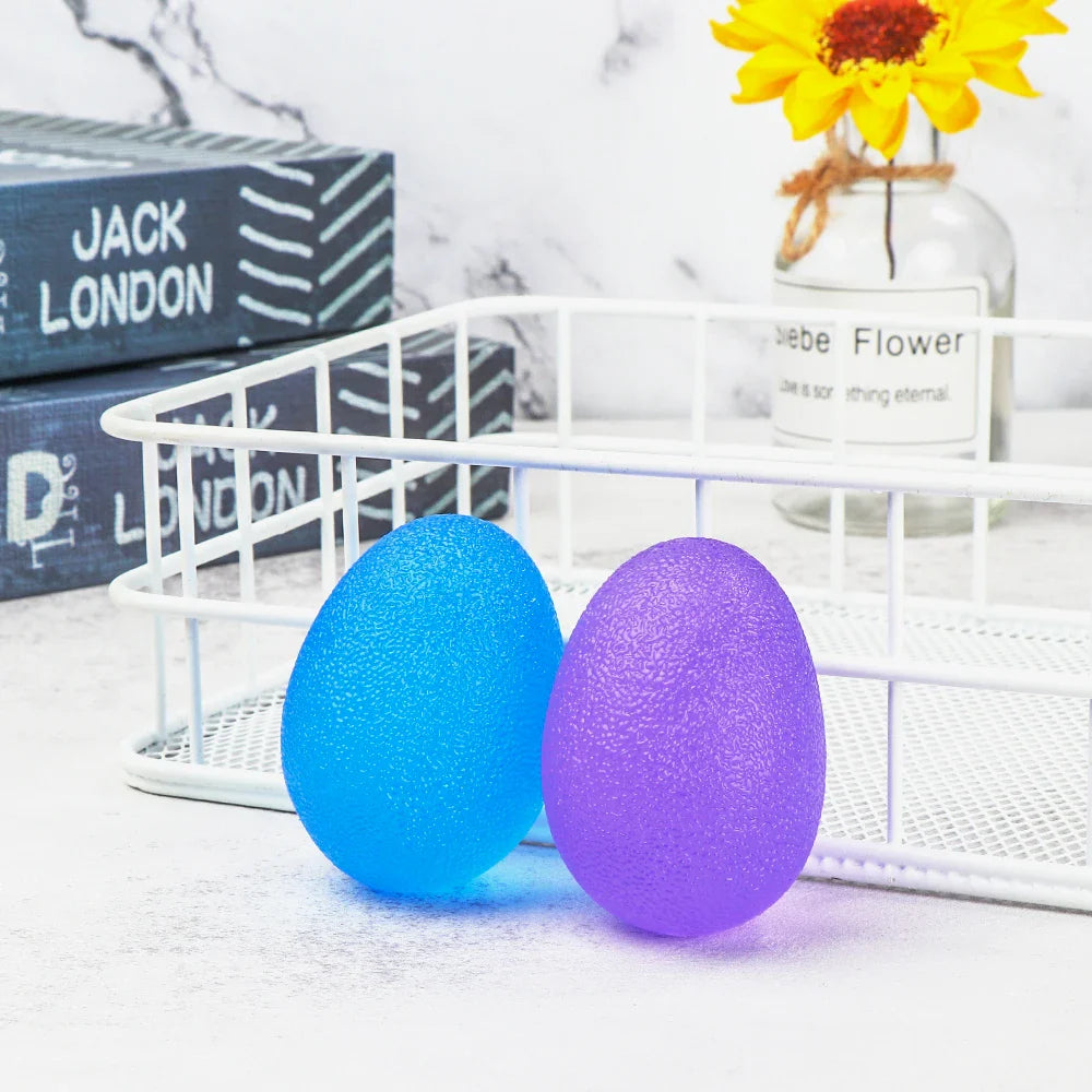 Silicone Ball Hand Grip Strength Trainer Adults Kids Wrist Rehab Therapy Stress Relief Finger Resistance Exercise Squeezer