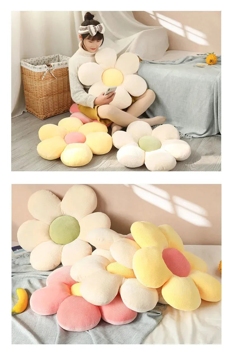 6 Styles Sunflower Pillows Small Daisy Cushions Petals Flowers Cute Birthday Gifts 40cm Home Decorations Bedroom Office Supplies
