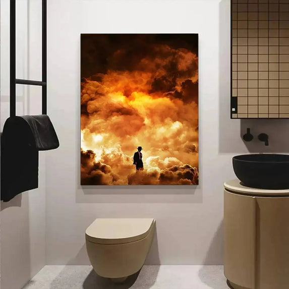 O-Oppenheimer Poster HD art sticky wall waterproof home bar decoration canvas wall art gift printing poster