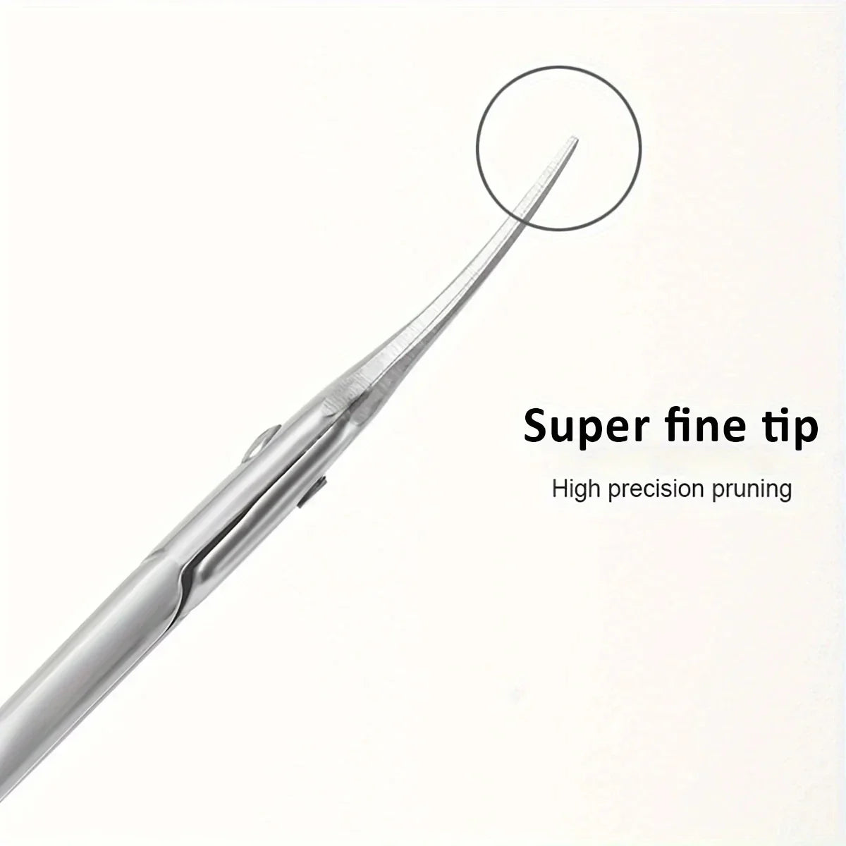 Stainless Steel Curved Tip Thin Blade Cuticle Scissors Nail Clippers Trimmer Manicure Tools Eyebrow Tools Dead Skin Remover
