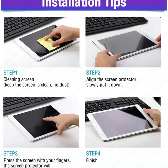 2Pcs Tempered Glass Screen Protector For ipad Pro Air 13 11 2024 M4 M2 Air 5 4 Pro 12.9 11 M3 2025 Film