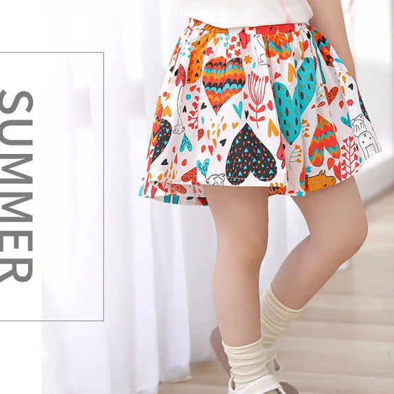 Kids Girls Skirt Shorts Summer Cotton Breathable Kids Skirt Pants Casual Baby Bloomers Children Short Pants Baby Stuff