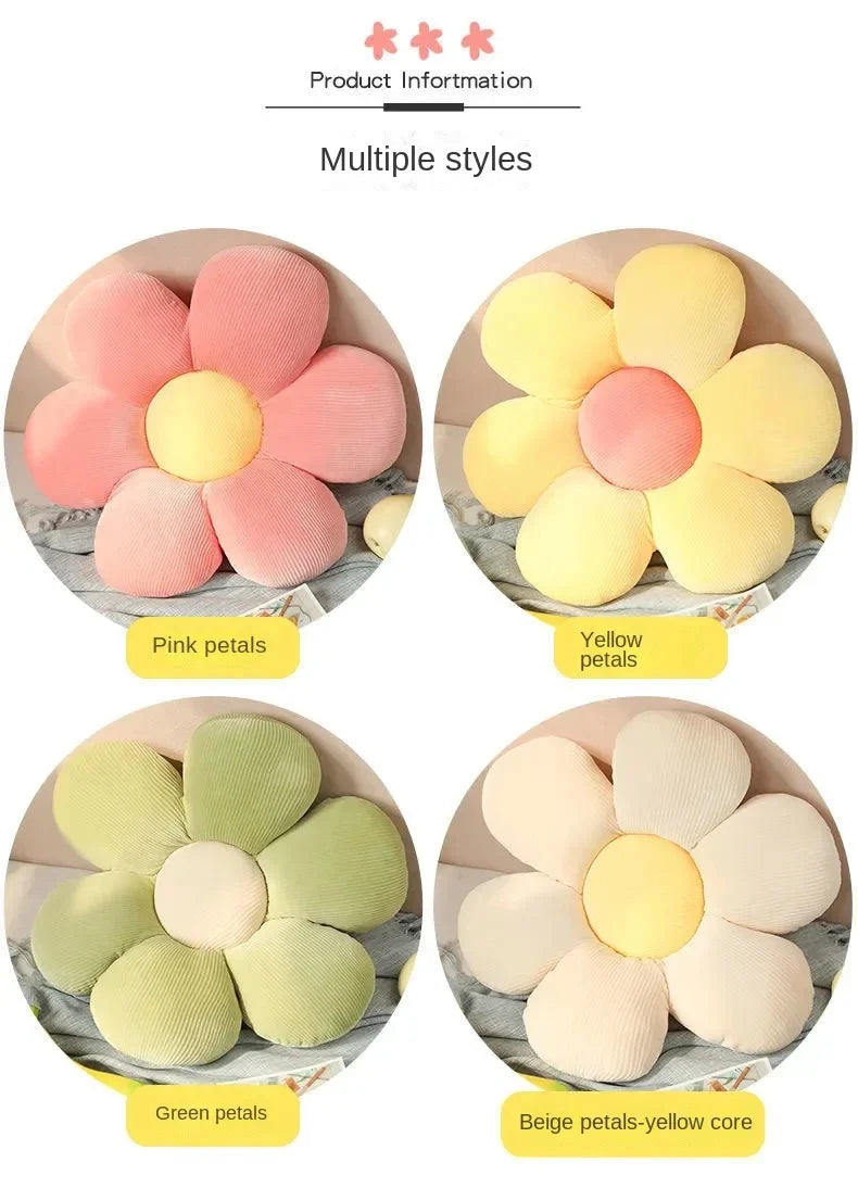6 Styles Sunflower Pillows Small Daisy Cushions Petals Flowers Cute Birthday Gifts 40cm Home Decorations Bedroom Office Supplies