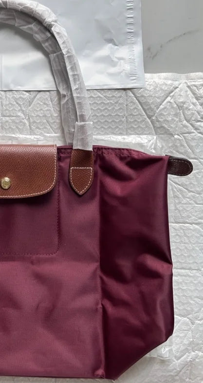 HOT Women Foldable hobo Bags Classics Lady Tote Bag Embroidered Shoulder Bags  Fashion Nylon Handbag Bag for travel