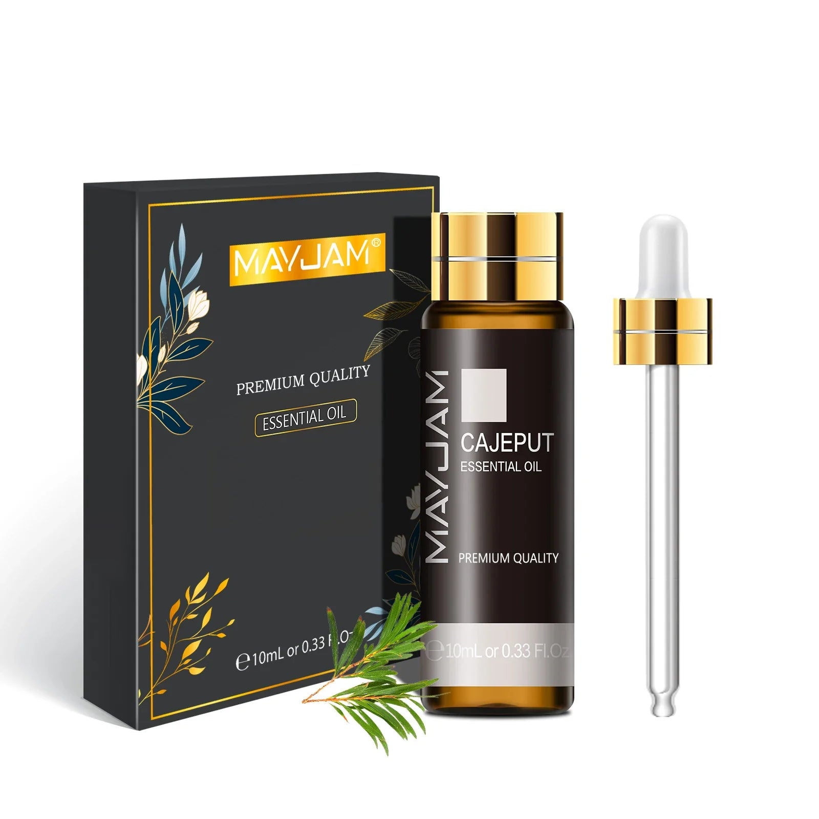 MAYJAM 10ml Pure Essential Oil Lavender Eucalyptus Vanilla Sandalwood Jasmine Bergamot Lemongrass Cinnamon Grapefruit 1pc