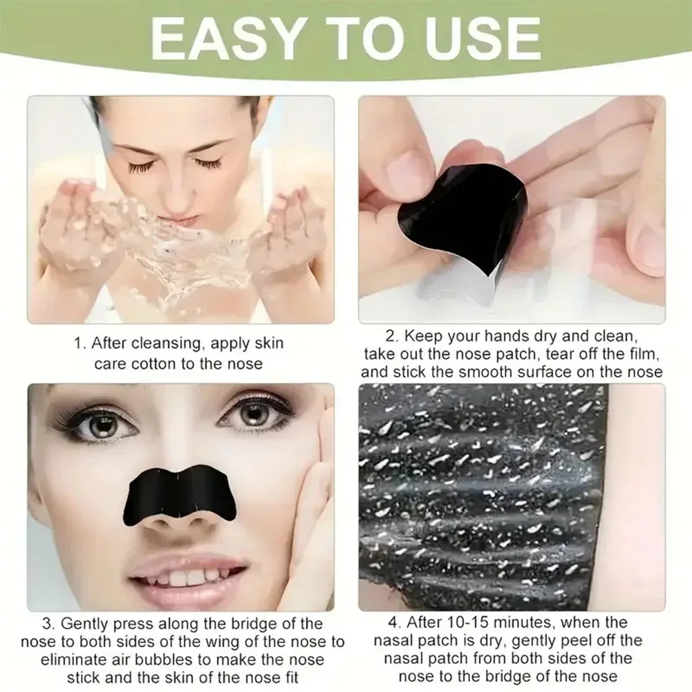 10/50/100Pcs Blackhead Remover Mask Unisex Deep Cleansing Nose Strips for Acne Shrink Pore Skin Care Strips Nose Sticker Cleaner